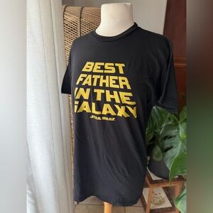 Star‎ Wars Black T-Shirt - Best Father in the Galaxy